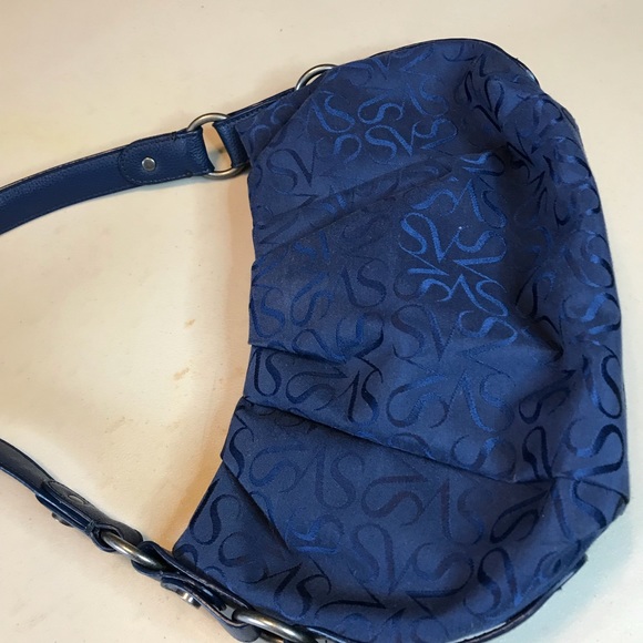 Simply Vera Vera wang blue purse leather strap - Picture 5 of 5